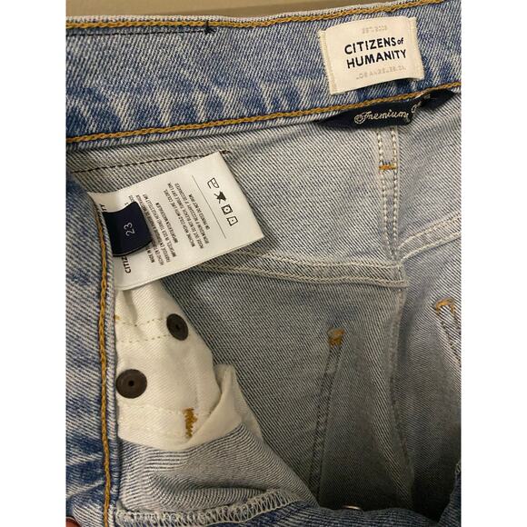 Citizens of Humanity Eva Relaxed Baggy Jeans US 23 Enchanted Blue Light Wash - Picture 12 of 15